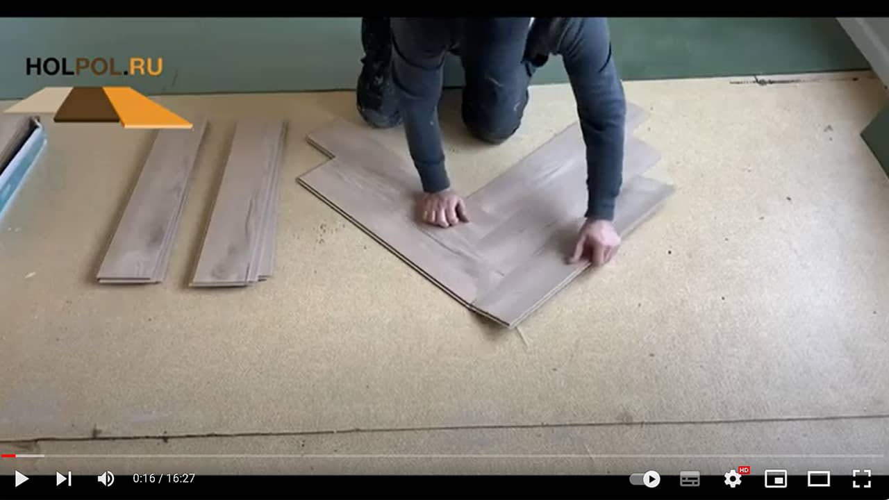 Баннер для ютуба по укладке ламината