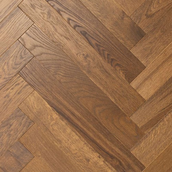 фото Инженерная доска Елка Английская Lab Arte 600х90х15 Дуб Рустик Табак лак